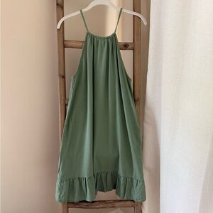 Vero Moda Green Linen Dress